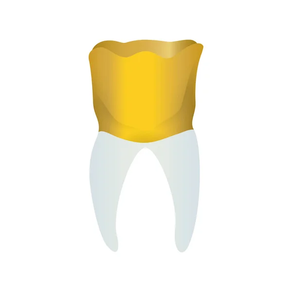 Jewerly вийшла Золотий зуб — стоковий вектор