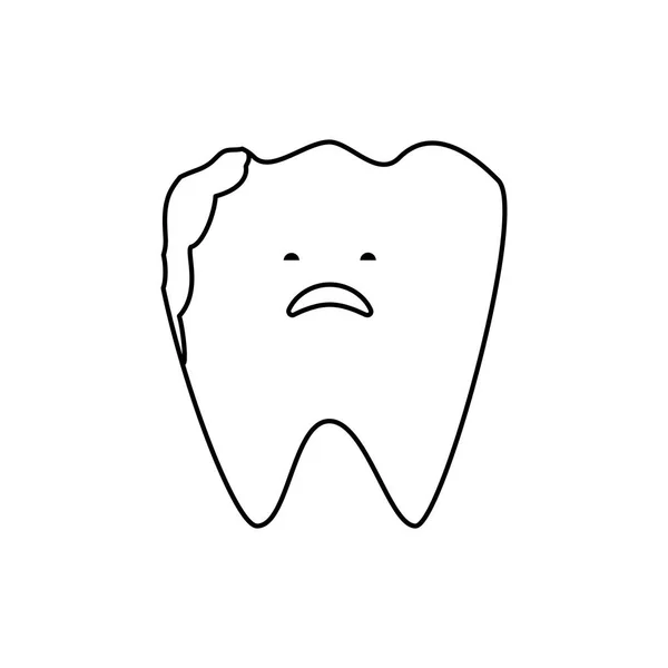 Diş bakımı çizgi filmi — Stok Vektör