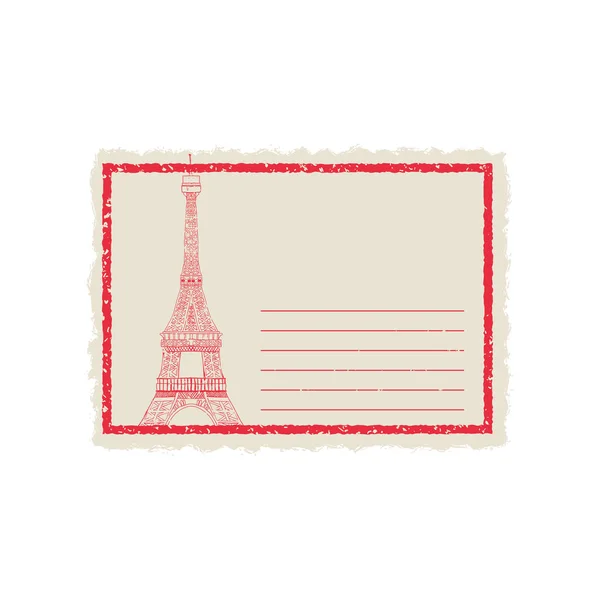 Architektura Eiffelova věž — Stockový vektor