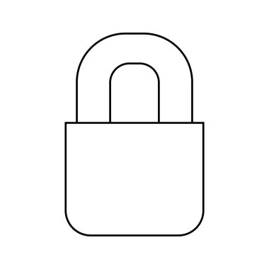 Asma kilit güvenlik simgesi