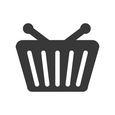 alışveriş sepeti izole