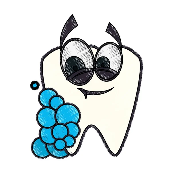 Cuidado dental de dibujos animados — Vector de stock