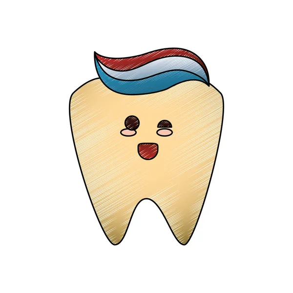 Cuidado dental de dibujos animados — Vector de stock