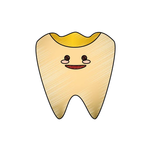 Cuidados dentários desenhos animados —  Vetores de Stock