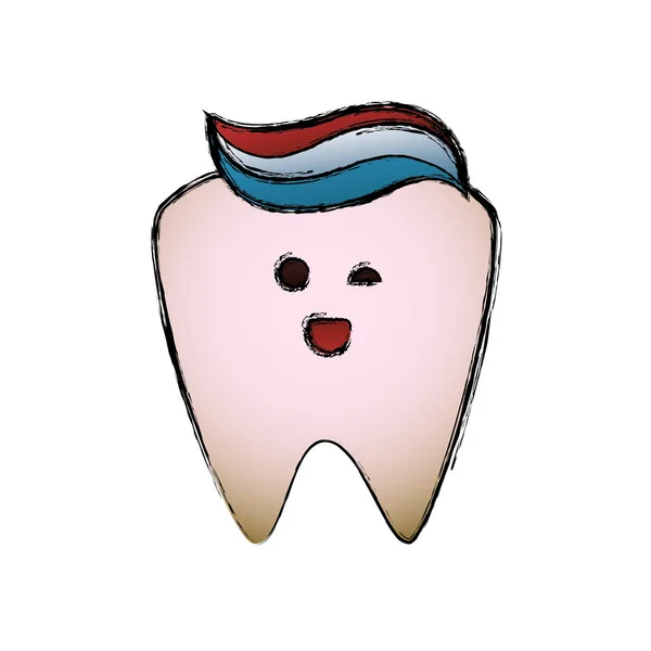 Cuidado dental de dibujos animados — Vector de stock