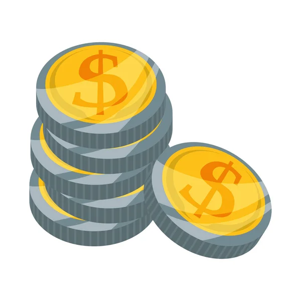 Pièces de monnaie — Image vectorielle