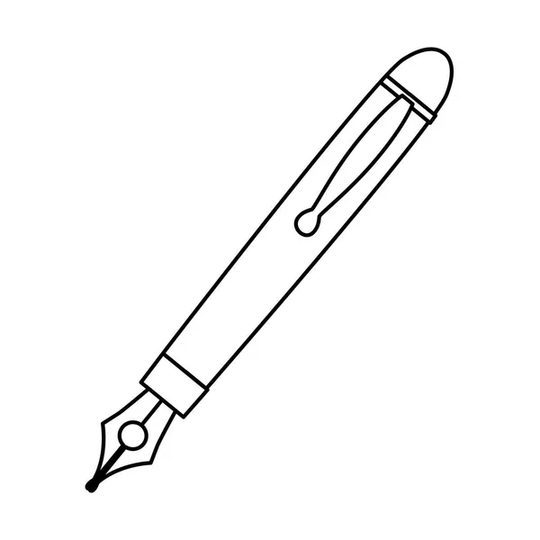 Izolované inkoustové pero — Stockový vektor