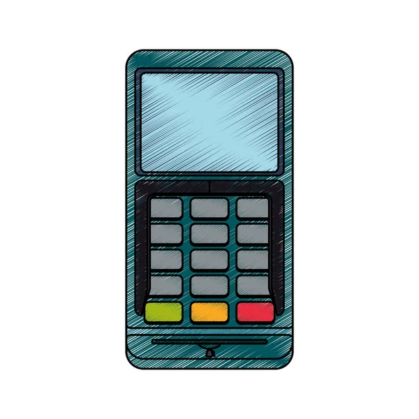 Sistema di pagamento Dataphone — Vettoriale Stock