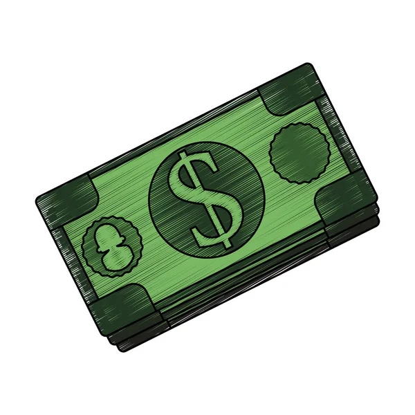 Billetes de dinero — Vector de stock