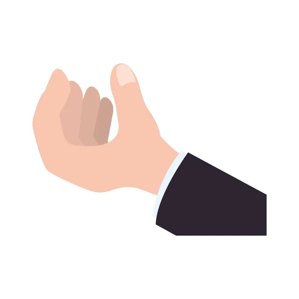 Ludzka ręka symbol — Wektor stockowy