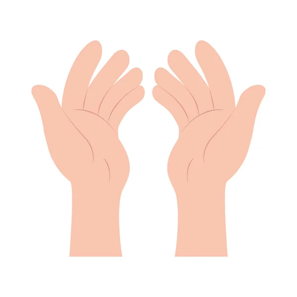 Simbolo mano umana — Vettoriale Stock