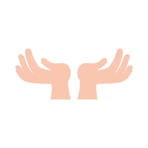 Symbole main humaine — Image vectorielle
