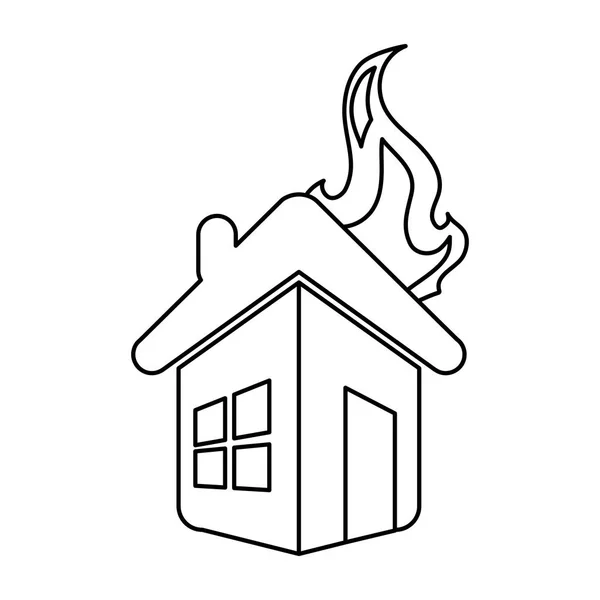 Symbole assurance habitation — Image vectorielle