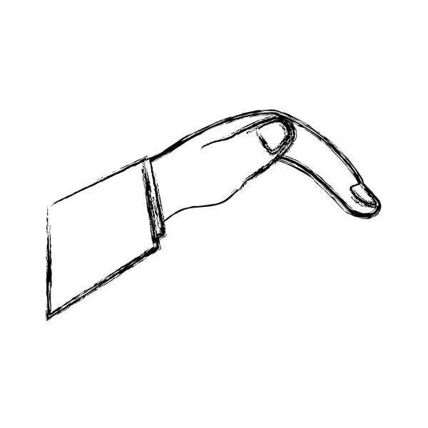 Mänsklig handsymbol — Stock vektor