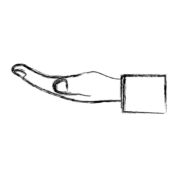 Symbool van de menselijke hand — Stockvector