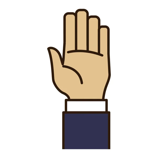 Número de mano símbolo — Vector de stock