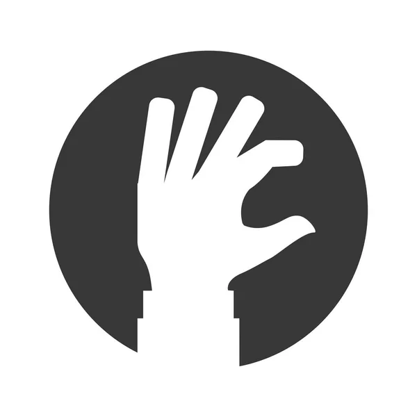 Рука жестикулюючи символ — стоковий вектор