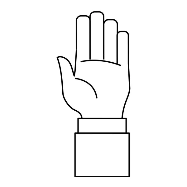 Handnummernsymbol — Stockvektor