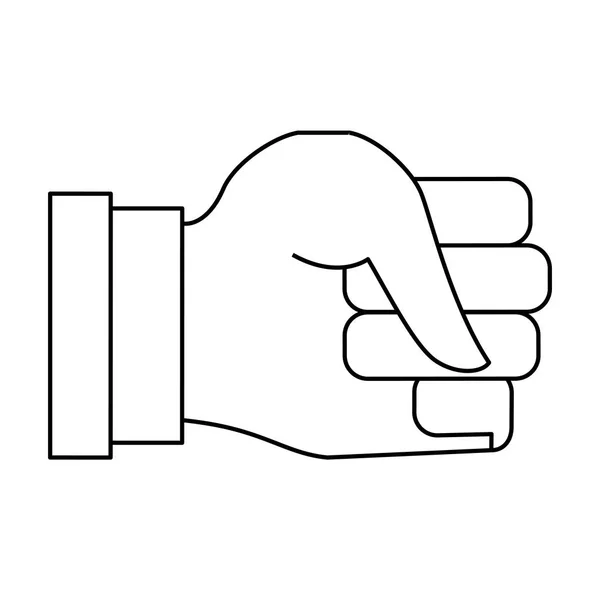Symbole geste main — Image vectorielle