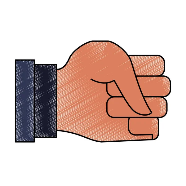 Mão símbolo gestual — Vetor de Stock