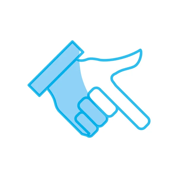 Mão símbolo gestual — Vetor de Stock
