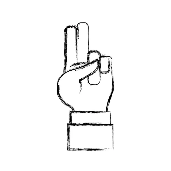 Hand nummersymbol — Stock vektor