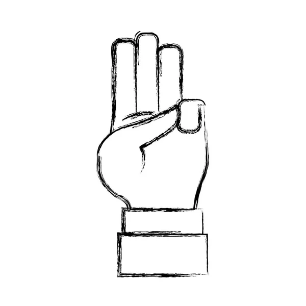 Handnummernsymbol — Stockvektor