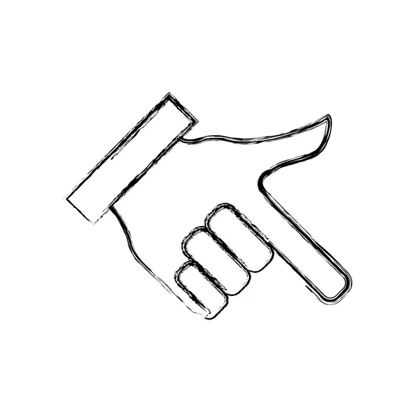 Hand gesturing symbol — Stock Vector