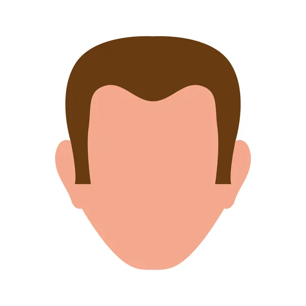 Homme tête sans visage — Image vectorielle