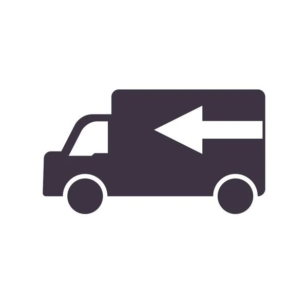 Leverans lastbil fordon — Stock vektor