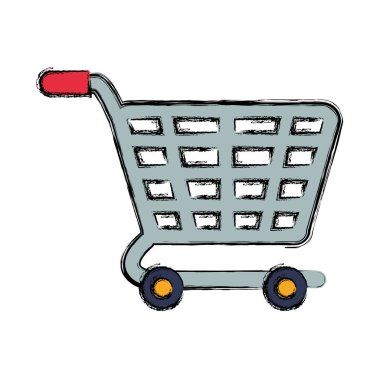 alışveriş sepeti izole