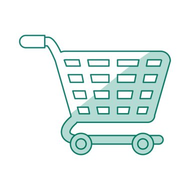 alışveriş sepeti izole