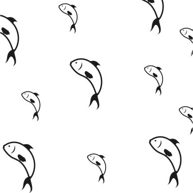 Balık deniz arka plan sembolü