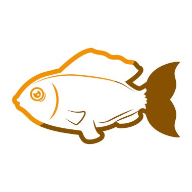 Balık deniz sarı sembol