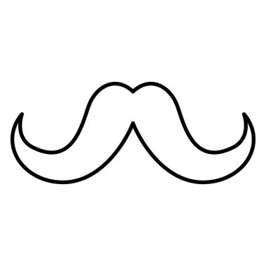 Vintage hipster bıyık