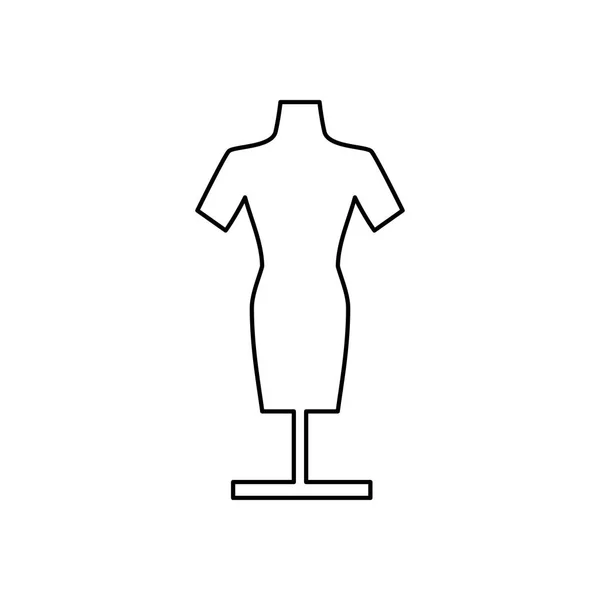 Figurína modelu oblečení — Stockový vektor