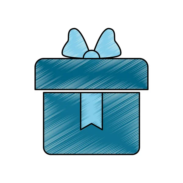 Caja de regalo aislada — Vector de stock