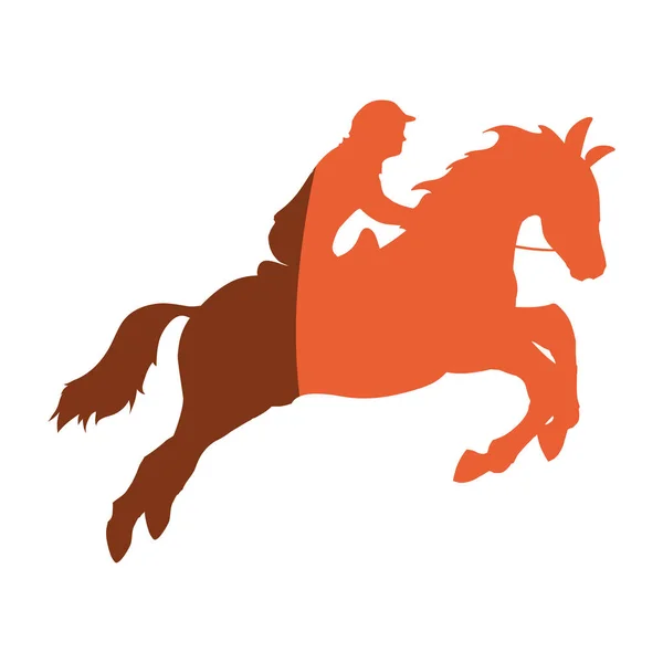 Equitação equestre esporte — Vetor de Stock