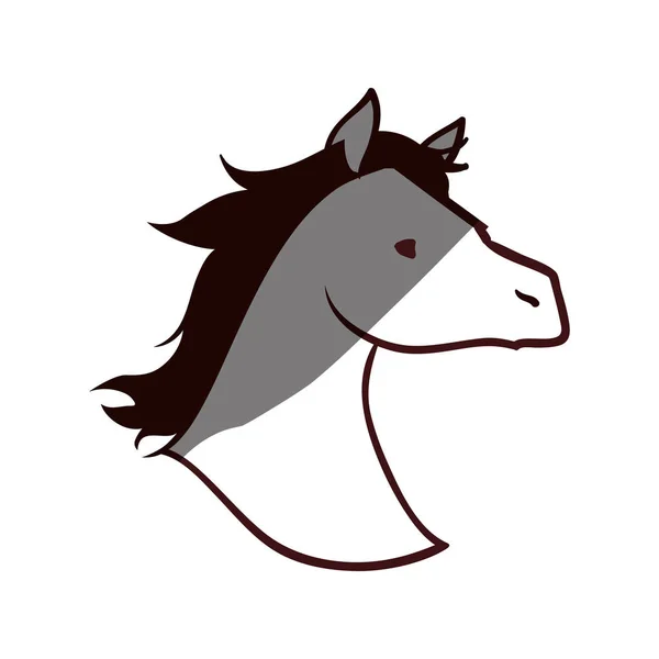 Horse head silhouette — Stock Vector
