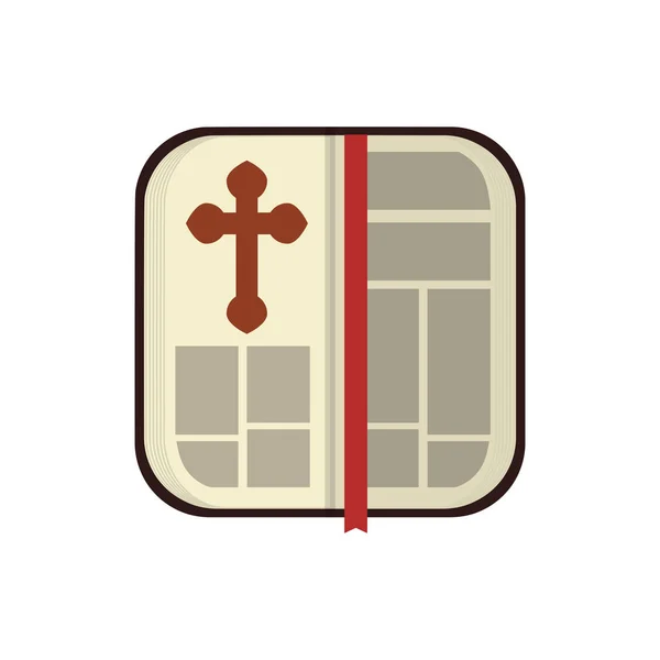 Símbolo de Cristiandad de la Sagrada Biblia — Vector de stock