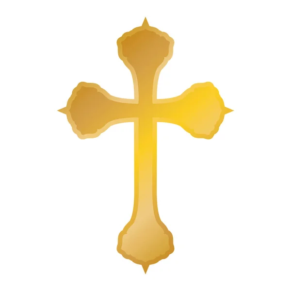 Symbol krzyża chrześcijańskiego — Wektor stockowy