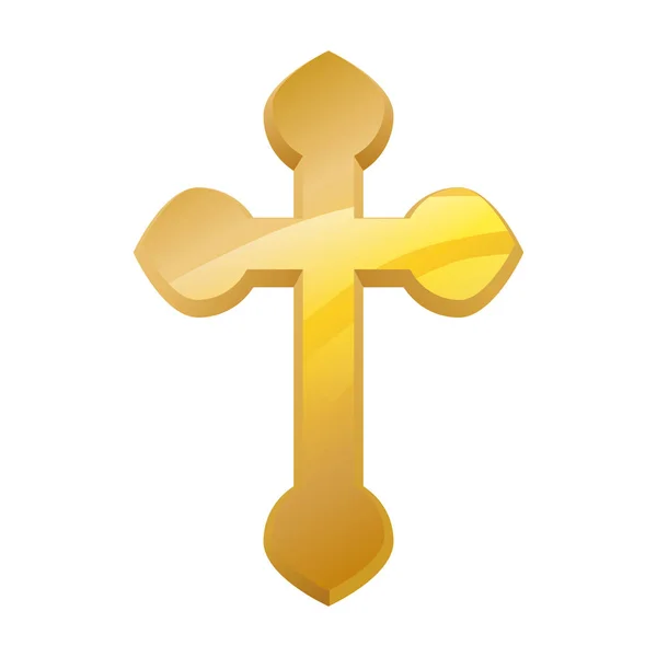 Símbolo da Cruz Cristã — Vetor de Stock