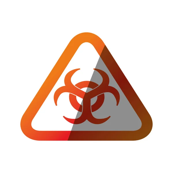 Biohazard hirdetés jele — Stock Vector