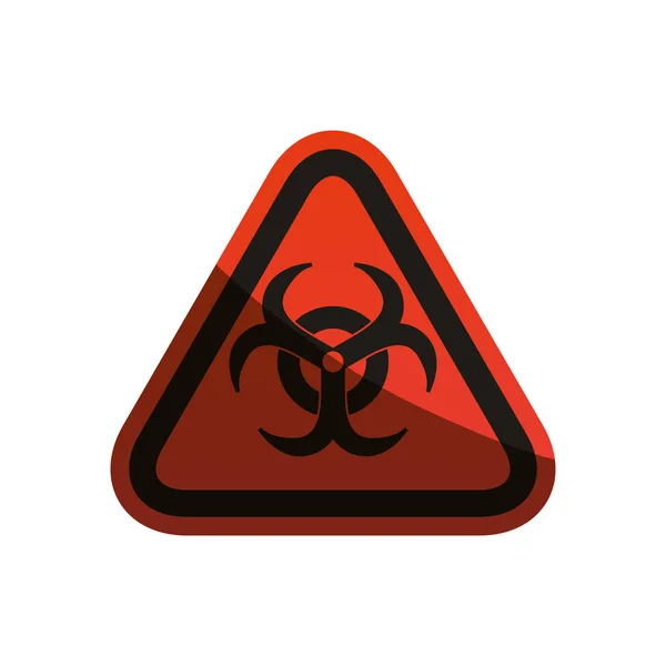 Biohazard hirdetés jele — Stock Vector