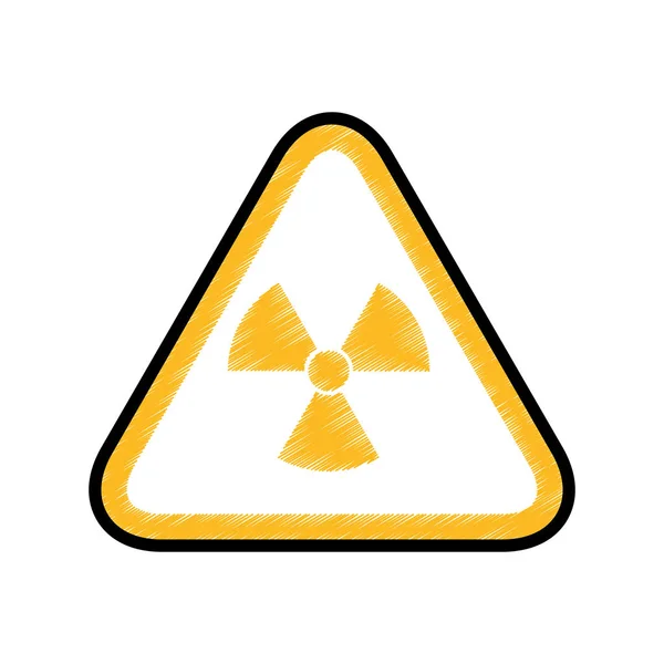 Anúncio de sinal nuclear —  Vetores de Stock
