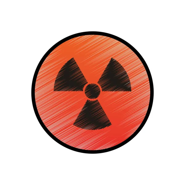 Annuncio di segnali nucleari — Vettoriale Stock