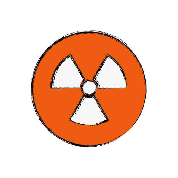 Anúncio de sinal nuclear —  Vetores de Stock