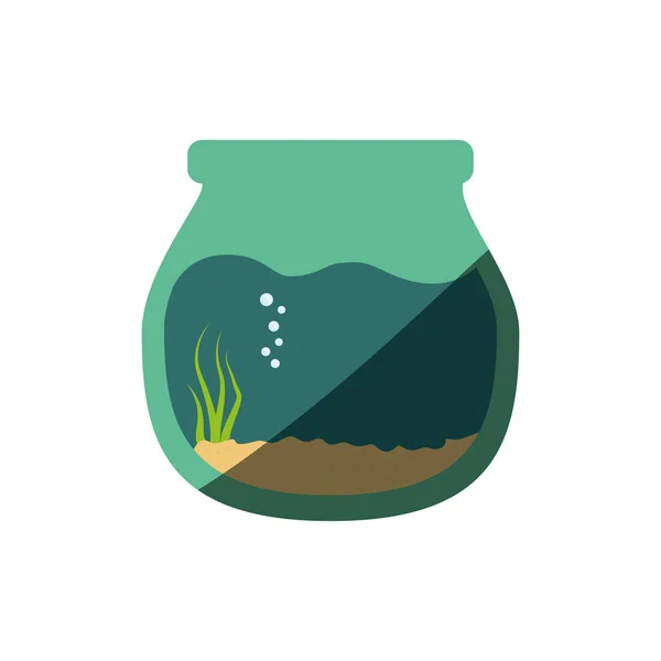 Fishbowl akvarium skål — Stock vektor