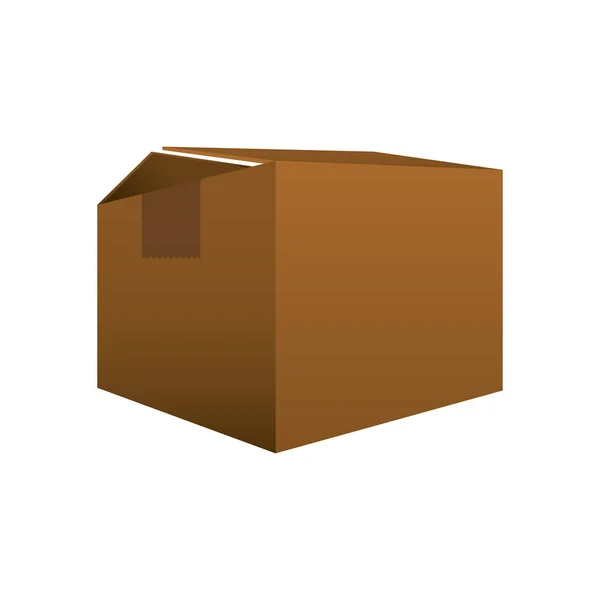 Kotak kardus pengiriman - Stok Vektor