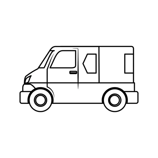 Teslim araç kamyon — Stok Vektör